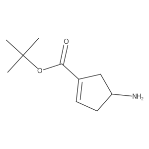 Tert-butyl 4-aminocyclopent-1-ene-1-carboxylate结构式