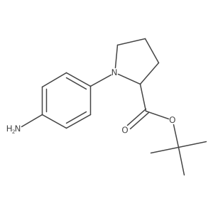 1-(4-Aminophenyl)-L-proline 1,1-dimethylethyl ester结构式