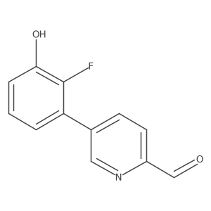 5-(2-Fluoro-3-hydroxyphenyl)pyridine-2-carbaldehyde Structure