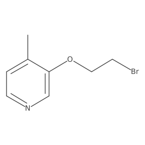 3-(2-Bromoethoxy)-4-methylpyridine结构式