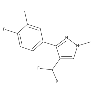 4-(difluoromethyl)-3-(4-fluoro-3-methylphenyl)-1-methyl-1H-pyrazole Structure