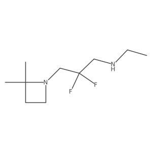 [3-(2,2-Dimethylazetidin-1-yl)-2,2-difluoropropyl](ethyl)amine Structure