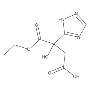 4-ethoxy-3-hydroxy-4-oxo-3-(1H-1,2,4-triazol-5-yl)butanoic acid结构式