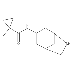 N-{6-azabicyclo[3.2.1]octan-3-yl}-1-methylcyclopropane-1-carboxamide结构式