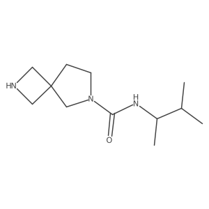 N-(3-methylbutan-2-yl)-2,6-diazaspiro[3.4]octane-6-carboxamide结构式