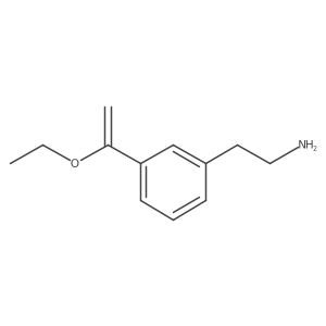 2-[3-(1-Ethoxyethenyl)phenyl]ethan-1-amine结构式