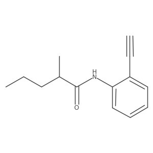 N-(2-ethynylphenyl)-2-methylpentanamide结构式