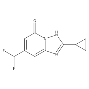 2-Cyclopropyl-7-(difluoromethyl)-[1,2,4]triazolo[1,5-a]pyridin-5-ol结构式