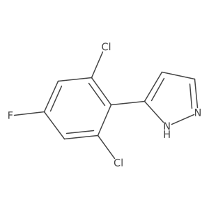 3-(2,6-dichloro-4-fluorophenyl)-1H-pyrazole Structure