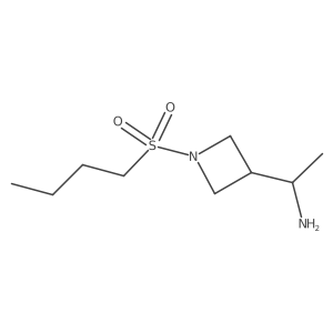 1-[1-(Butane-1-sulfonyl)azetidin-3-yl]ethan-1-amine Structure