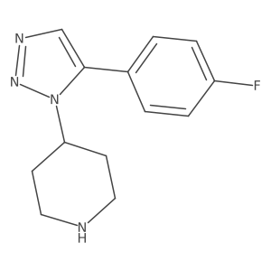 4-[5-(4-fluorophenyl)-1H-1,2,3-triazol-1-yl]piperidine结构式