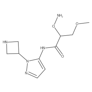 2-(aminooxy)-N-[1-(azetidin-3-yl)-1H-pyrazol-5-yl]-3-methoxypropanamide Structure