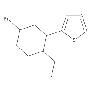 5-(5-Bromo-2-ethylcyclohexyl)-1,3-thiazole Structure