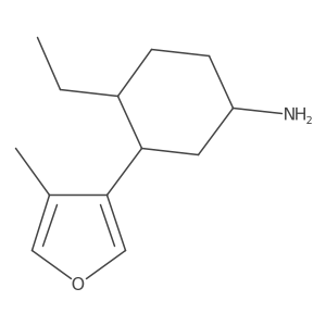 4-Ethyl-3-(4-methylfuran-3-yl)cyclohexan-1-amine Structure