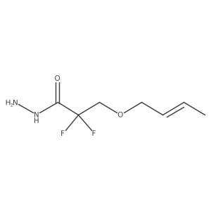 3-(But-2-en-1-yloxy)-2,2-difluoropropanehydrazide Structure
