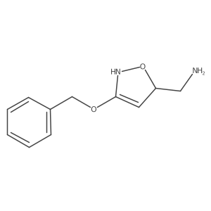 5-Isoxazolemethanamine, 2,5-dihydro-3-(phenylmethoxy)- Structure
