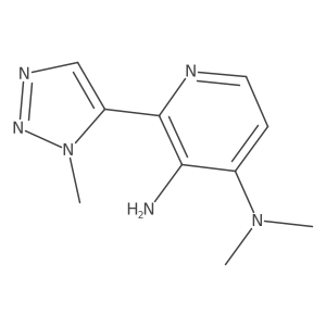 N4,N4-dimethyl-2-(1-methyl-1H-1,2,3-triazol-5-yl)pyridine-3,4-diamine结构式