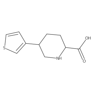 5-(Thiophen-3-yl)piperidine-2-carboxylic acid结构式