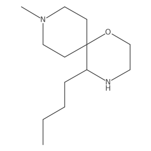 5-Butyl-9-methyl-1-oxa-4,9-diazaspiro[5.5]undecane结构式