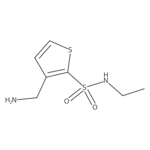 3-(aminomethyl)-N-ethylthiophene-2-sulfonamide结构式