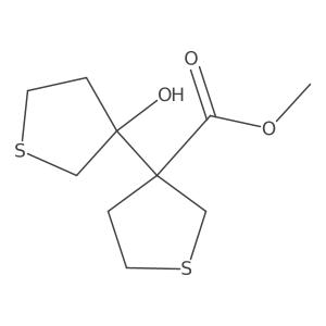 Methyl 3-(3-hydroxythiolan-3-yl)thiolane-3-carboxylate Structure