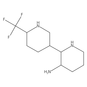 2-[6-(Trifluoromethyl)piperidin-3-yl]piperidin-3-amine结构式