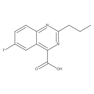 6-Fluoro-2-propylquinazoline-4-carboxylic acid结构式