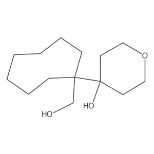 4-[1-(Hydroxymethyl)cyclooctyl]oxan-4-ol结构式