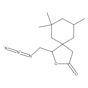 1-(Azidomethyl)-7,7,9-trimethyl-2-oxaspiro[4.5]decan-3-one Structure