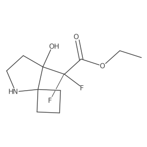 Ethyl 2,2-difluoro-2-{8-hydroxy-5-azaspiro[3.4]octan-8-yl}acetate Structure