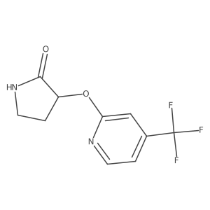 3-{[4-(Trifluoromethyl)pyridin-2-yl]oxy}pyrrolidin-2-one Structure