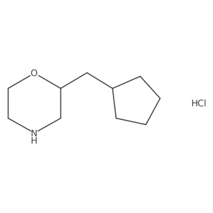2-(Cyclopentylmethyl)morpholine hydrochloride结构式