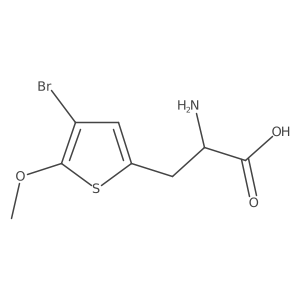 2-Amino-3-(4-bromo-5-methoxythiophen-2-yl)propanoic acid结构式