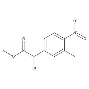 Methyl 2-hydroxy-2-(3-methyl-4-nitrophenyl)acetate结构式