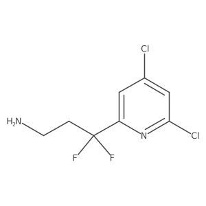 3-(4,6-Dichloropyridin-2-yl)-3,3-difluoropropan-1-amine Structure