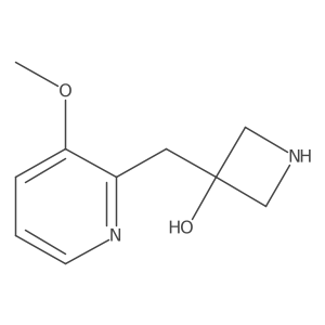 3-[(3-Methoxypyridin-2-yl)methyl]azetidin-3-ol结构式