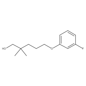 5-(3-Fluorophenoxy)-2,2-dimethylpentan-1-ol Structure