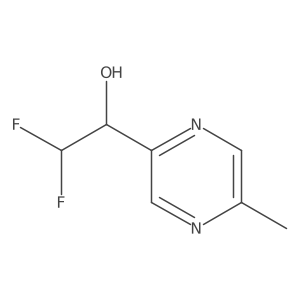2,2-Difluoro-1-(5-methylpyrazin-2-yl)ethan-1-ol结构式