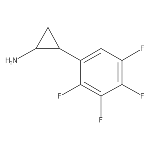 2-(2,3,4,5-Tetrafluorophenyl)cyclopropan-1-amine Structure