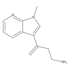 3-{1-methyl-1H-pyrrolo[2,3-b]pyridin-3-yl}but-3-en-1-amine结构式