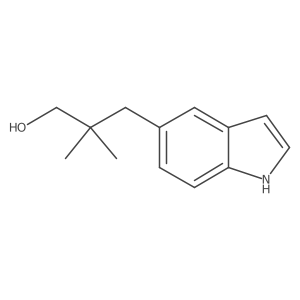 3-(1H-indol-5-yl)-2,2-dimethylpropan-1-ol结构式