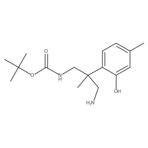 tert-butyl N-[3-amino-2-(2-hydroxy-4-methylphenyl)-2-methylpropyl]carbamate Structure