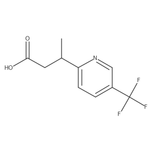 3-[5-(Trifluoromethyl)pyridin-2-yl]butanoic acid Structure