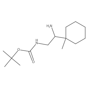 tert-butyl N-[2-amino-2-(1-methylcyclohexyl)ethyl]carbamate Structure