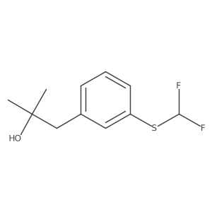1-{3-[(Difluoromethyl)sulfanyl]phenyl}-2-methylpropan-2-ol Structure