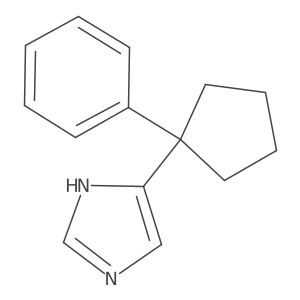 4-(1-phenylcyclopentyl)-1H-imidazole Structure