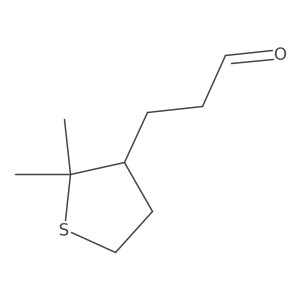 3-(2,2-Dimethylthiolan-3-yl)propanal Structure