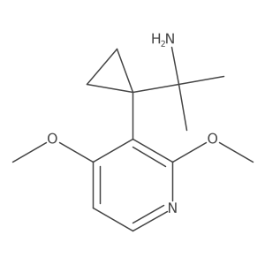 2-[1-(2,4-Dimethoxypyridin-3-yl)cyclopropyl]propan-2-amine Structure