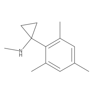 N-methyl-1-(2,4,6-trimethylphenyl)cyclopropan-1-amine Structure