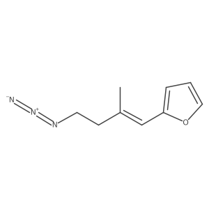 2-(4-Azido-2-methylbut-1-en-1-yl)furan Structure